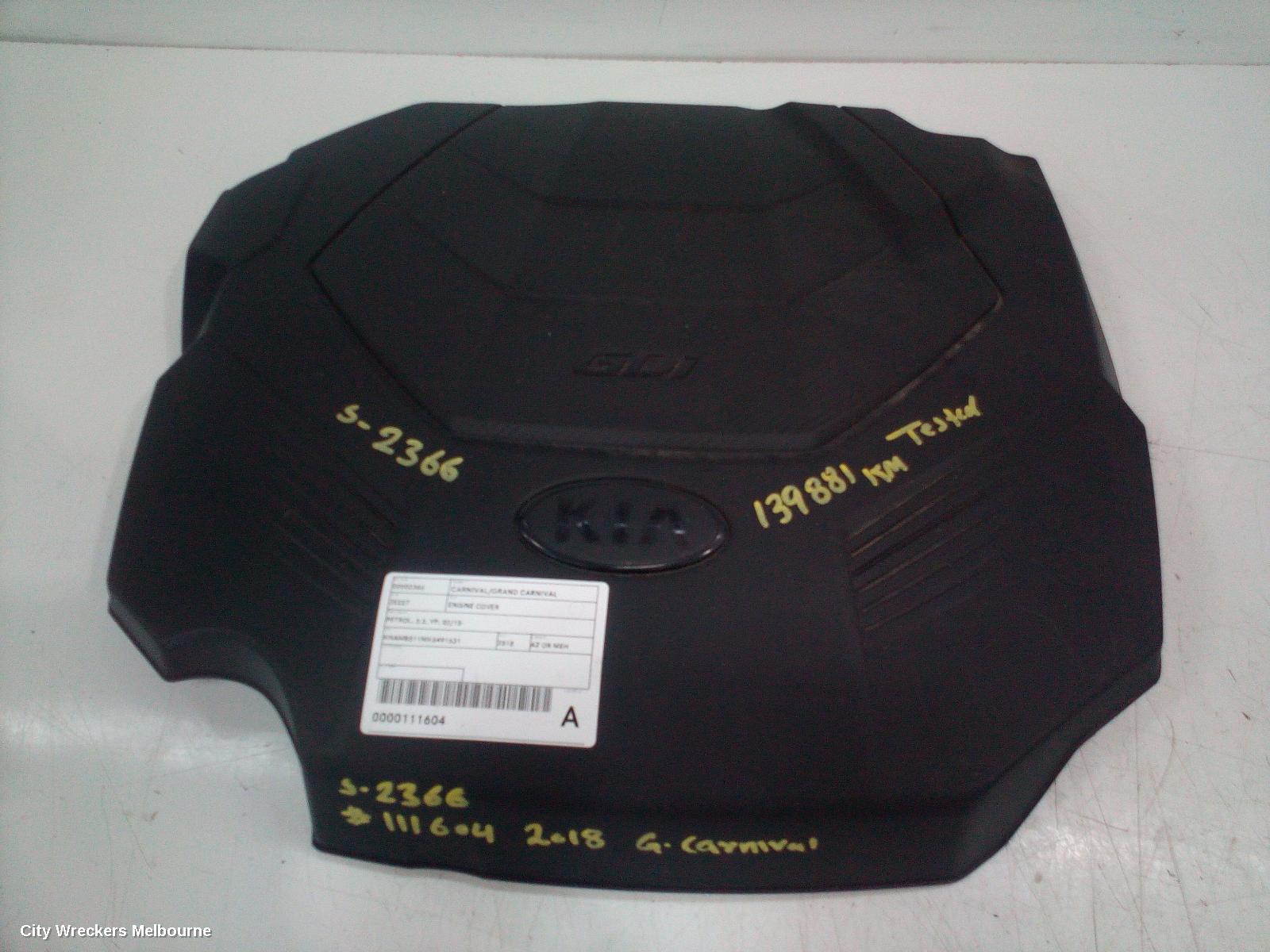 KIA CARNIVAL/GRAND CARNIVAL ENGINE COVER, PETROL, 3.3, YP, 02/2015 ONWARDS - Image 1