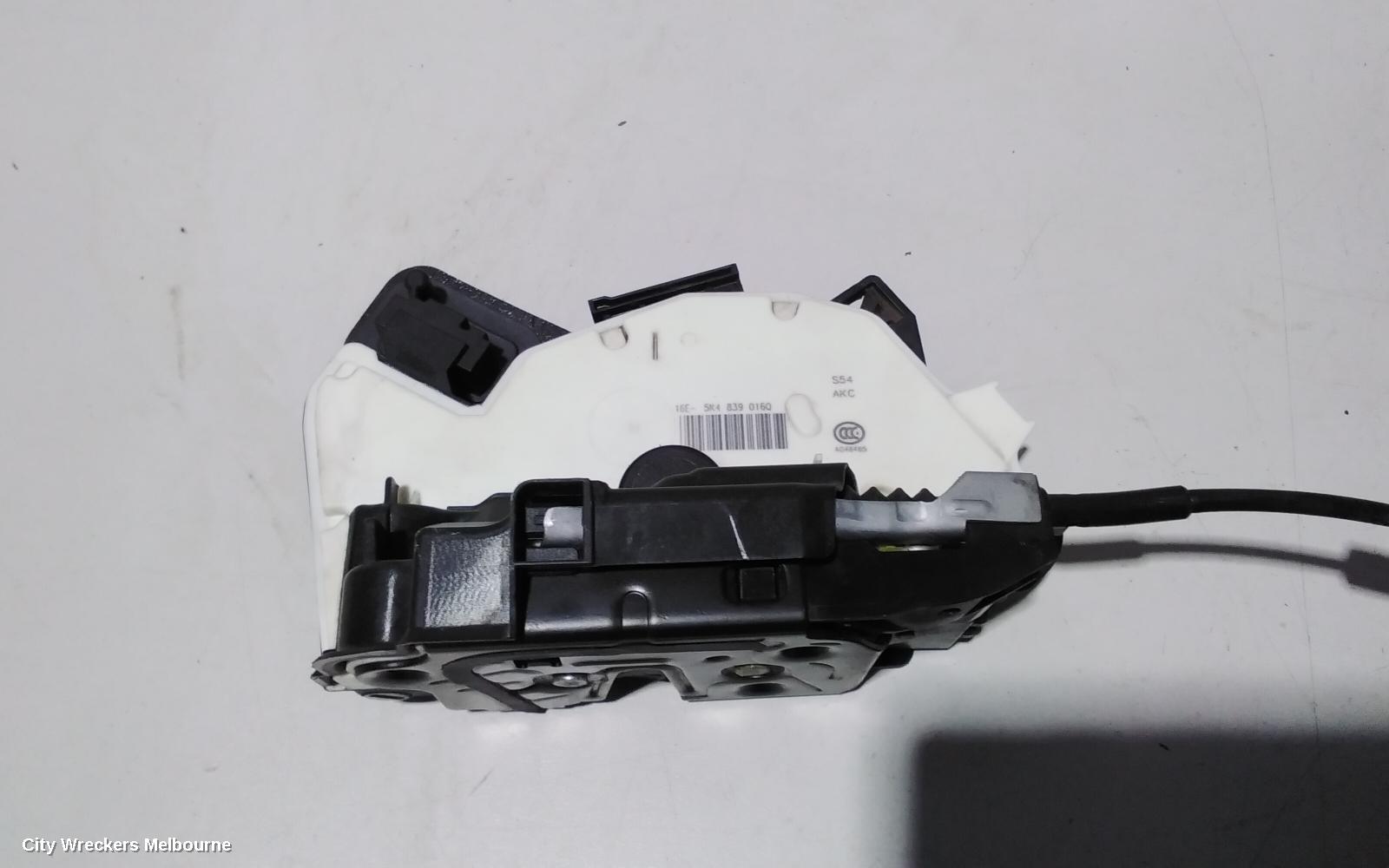 VOLKSWAGEN GOLF DOOR/BOOT/GATE LOCK, RIGHT REAR DOOR LOCK, P/N 5K4839016Q, GEN 7, 03/2013 - 08/2020 - Image 2