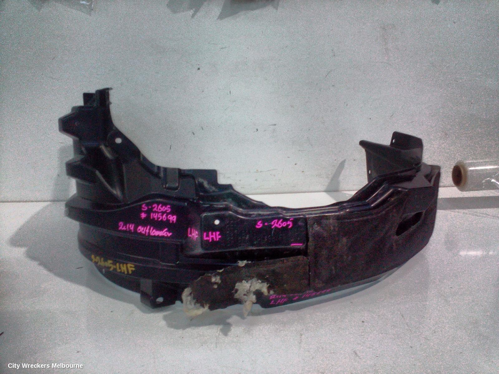 MITSUBISHI OUTLANDER LEFT GUARD LINER, ZJ-ZL, FRONT, 10/2013 - 07/2021 - Image 1