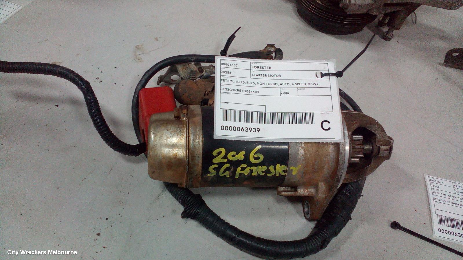 SUBARU FORESTER STARTER, PETROL, EJ20/EJ25, NON TURBO, AUTO, 4 SPEED, 08/1997 - 12/2012 - Image 2