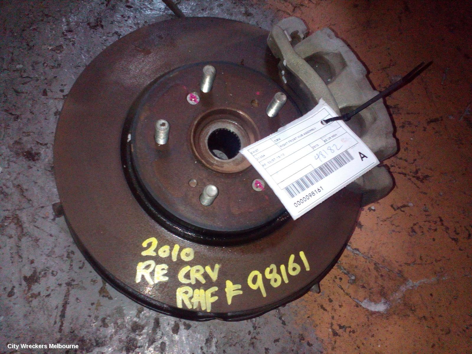 HONDA CRV RIGHT FRONT HUB ASSEMBLY, RE, 03/2007 - 10/2012 - Image 1