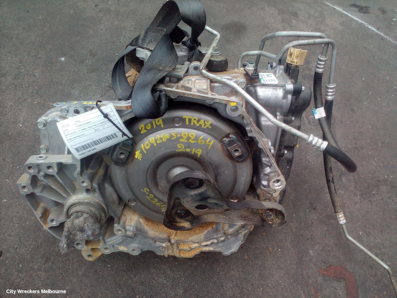 HOLDEN TRAX TRANS/GEARBOX, AUTO, PETROL, 1.4, TURBO, 7RCW TAG, TJ SERIES, 10/2016 - 12/2020 - Image 1