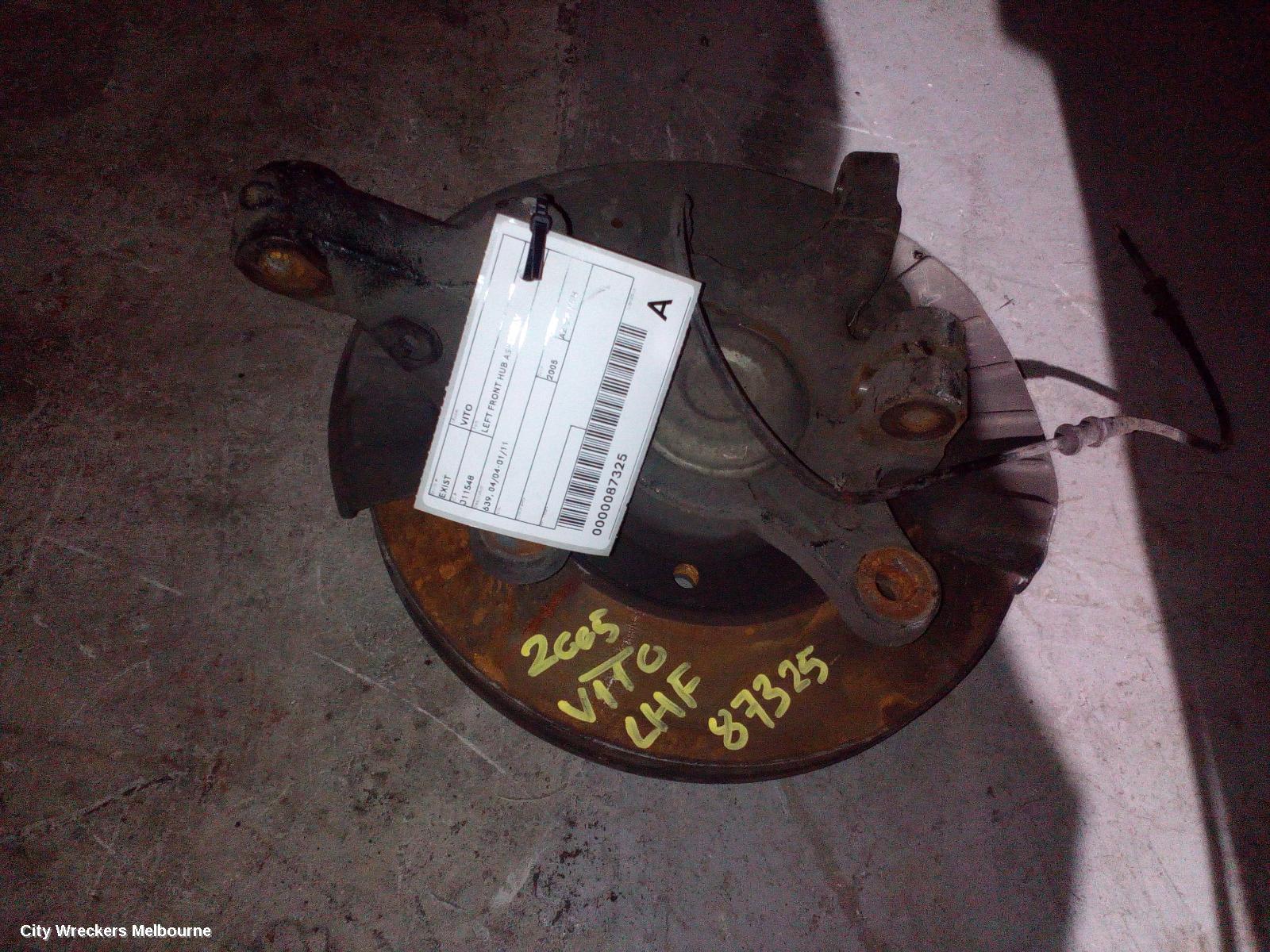 MERCEDES VITO LEFT FRONT HUB ASSEMBLY, 639, 04/2004 - 01/2011 - Image 2