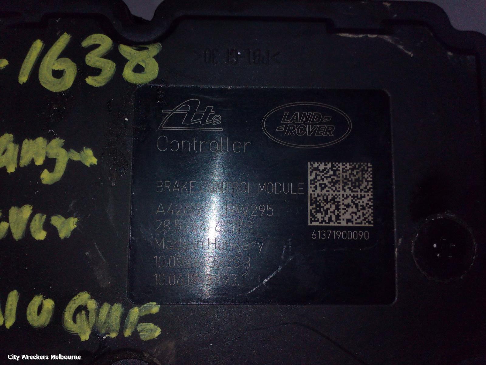 LAND ROVER RANGEROVER EVOQUE ABS PUMP/MODULATOR, L538, 11/2011 - 01/2019 - Image 2