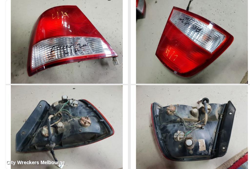 HYUNDAI ACCENT LEFT TAILLIGHT, LC, 3DR/5DR HATCH, 06/2000 - 02/2003 - Image 1