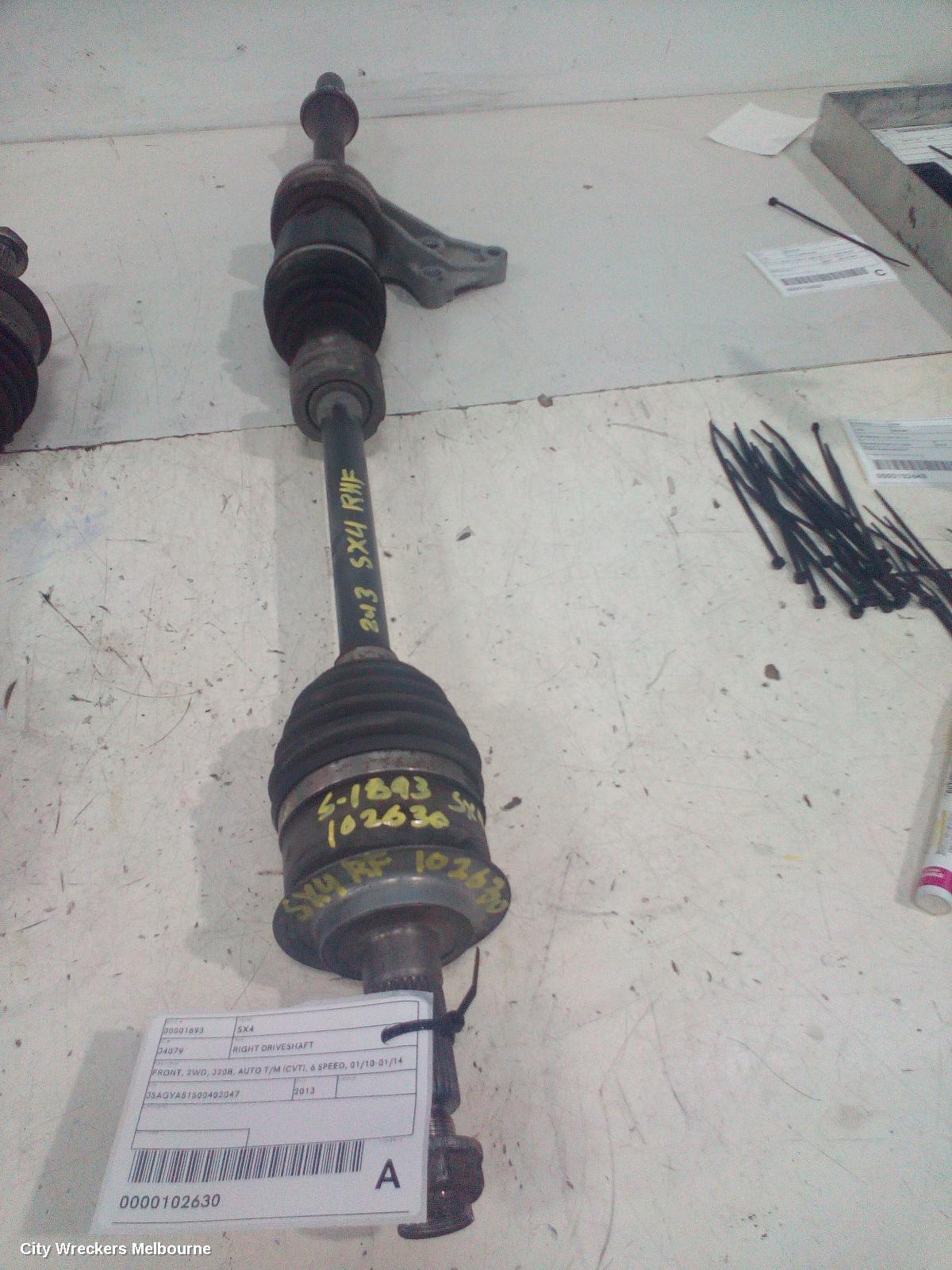 SUZUKI SX4 RIGHT DRIVESHAFT, FRONT, 2WD, J20B, AUTO T/M (CVT), 6 SPEED, 01/2010 - 01/2014 - Image 2