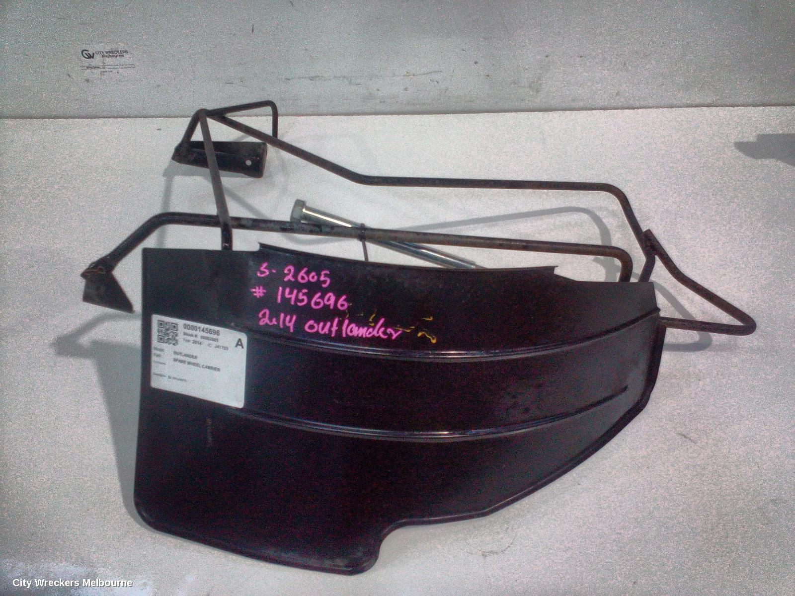MITSUBISHI OUTLANDER SPARE WHEEL CARRIER, ZJ, 10/2012 - 03/2015 - Image 2