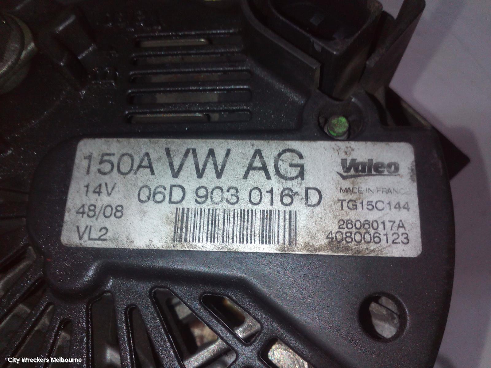 AUDI A6 ALTERNATOR, PETROL, 2.0, TURBO, C6/4F (A6), 09/2006 - 06/2011 - Image 3