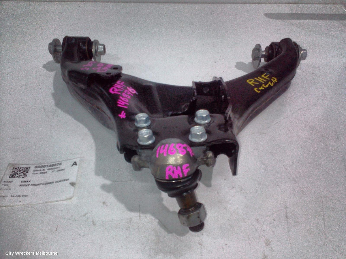 ISUZU DMAX RIGHT FRONT LOWER CONTROL ARM, RG, 2WD, 07/2020 ONWARDS - Image 1