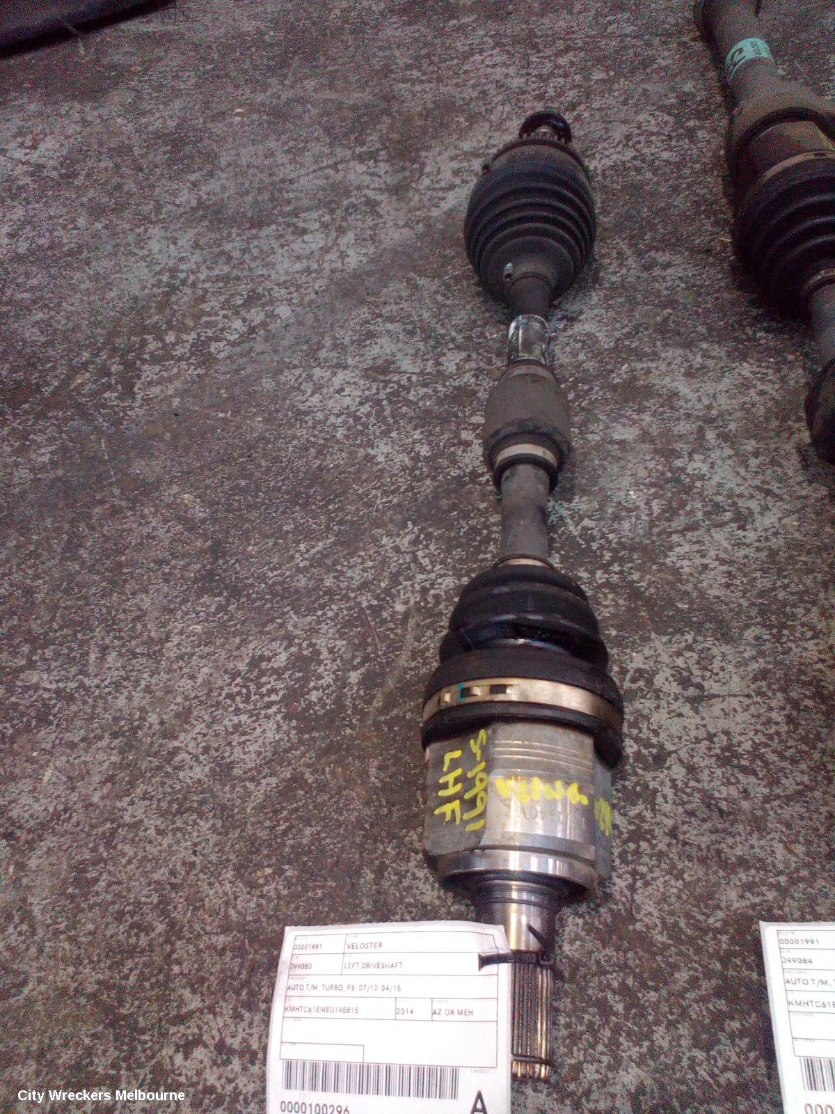 HYUNDAI VELOSTER LEFT DRIVESHAFT, AUTO T/M, TURBO, FS, 07/2012 - 04/2015 - Image 1