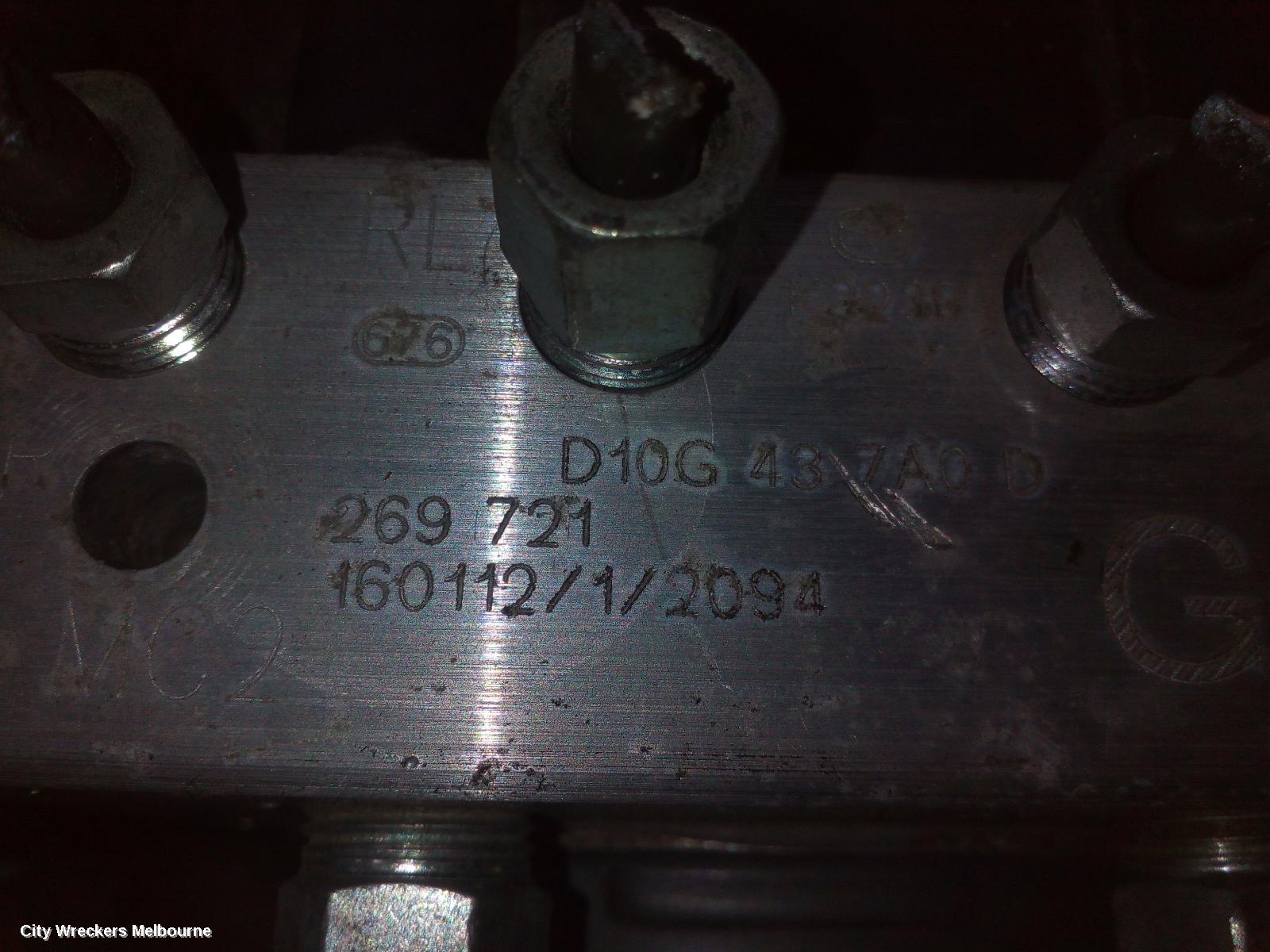 MAZDA CX3 ABS PUMP/MODULATOR, DK, P/N D10G437A0D, 03/2015 ONWARDS - Image 2