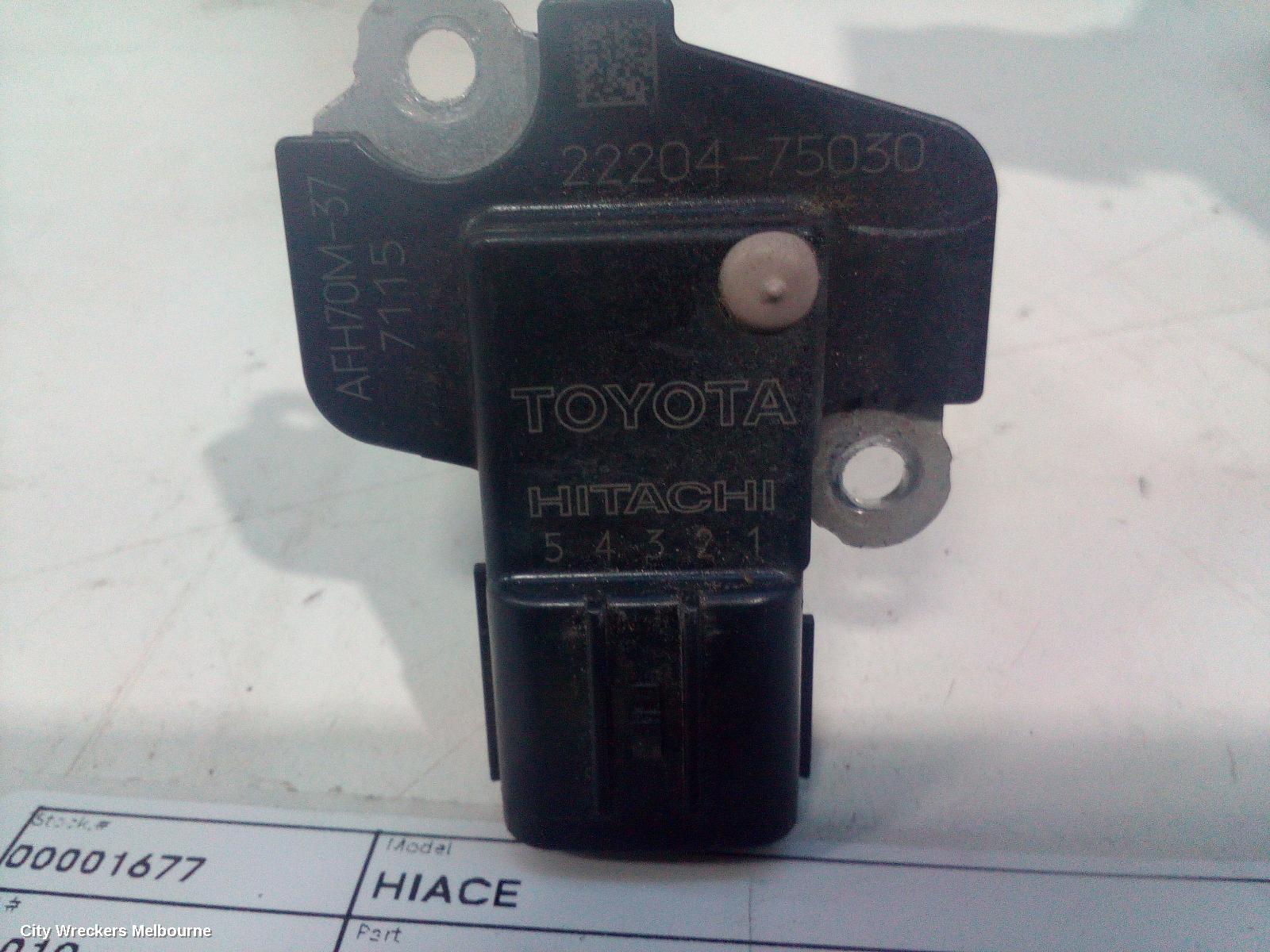 TOYOTA HIACE AIR FLOW METER, 2.7, PETROL, TRH, 03/2005 - 04/2019 - Image 2
