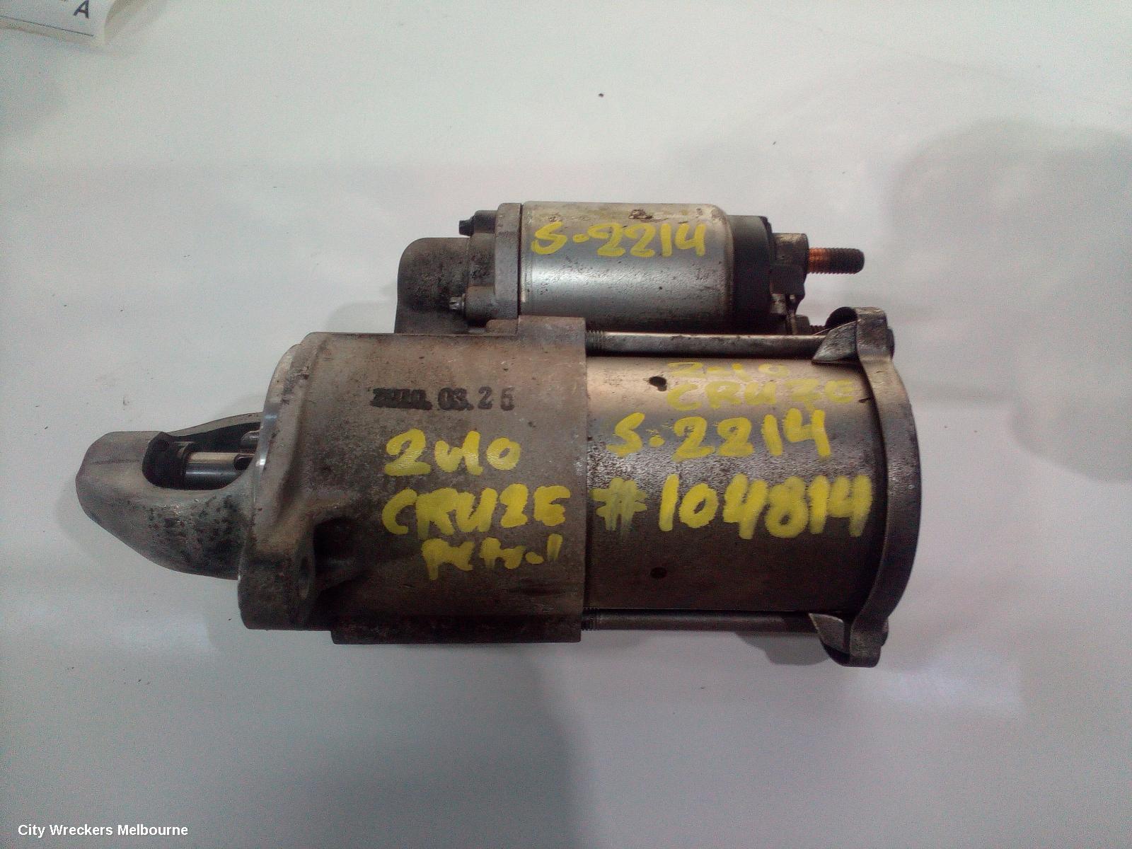 HOLDEN CRUZE STARTER, 1.8, F18D4, JG, 03/2009 - 02/2011 - Image 2