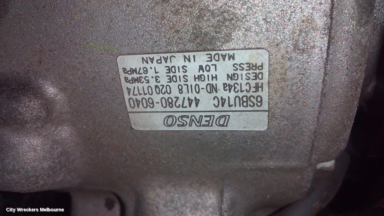 HOLDEN COMMODORE A/C COMPRESSOR, VE, 3.0/3.6, 6SEU16C, 1 PLUG TYPE, 09/2006 - 04/2013 - Image 1