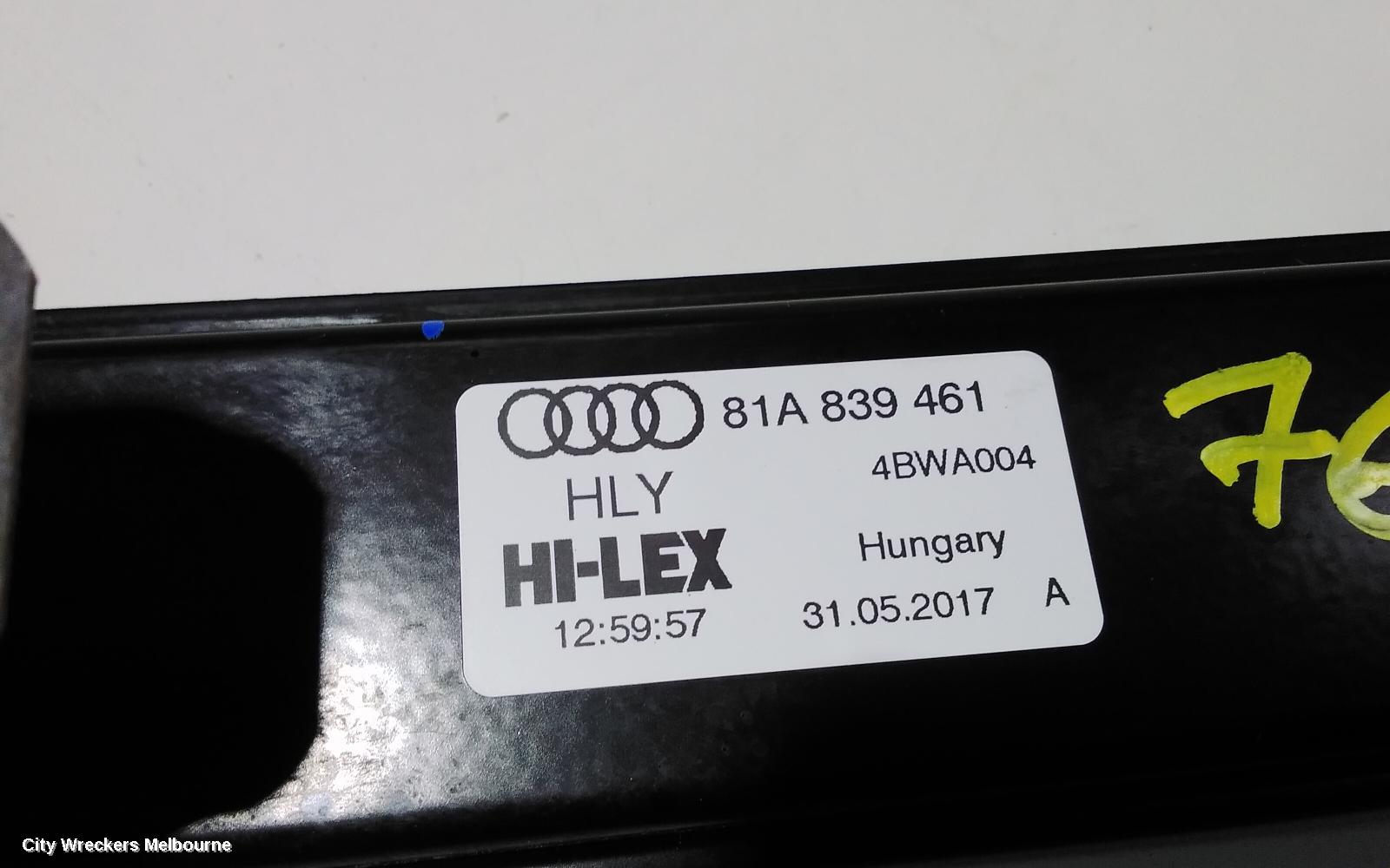 AUDI Q2 LEFT REAR WND REG/MOTOR, GA, 10/2016 ONWARDS - Image 2