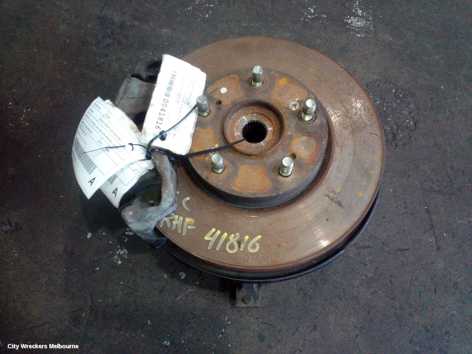 HONDA CIVIC RIGHT FRONT HUB ASSEMBLY, PETROL, 2.0, K20Z2, 8TH GEN (VIN MRHFD2), 02/2006 - 12/2011 - Image 1