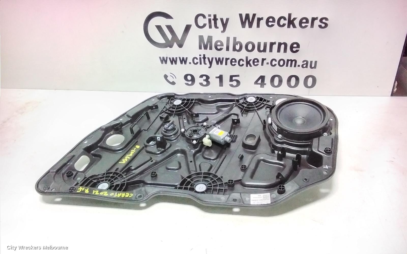 KIA CERATO RIGHT FRONT WINDOW REG/MOTOR, BD, SEDAN/HATCH, 04/2018 ONWARDS - Image 2