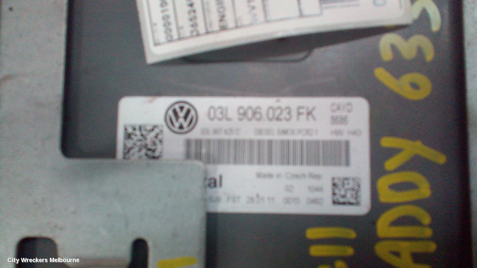 VOLKSWAGEN CADDY ECU, ENGINE ECU, 1.6, DIESEL, AUTO T/M, ECU ONLY, 2K, 08/2010 - 06/2015 - Image 1