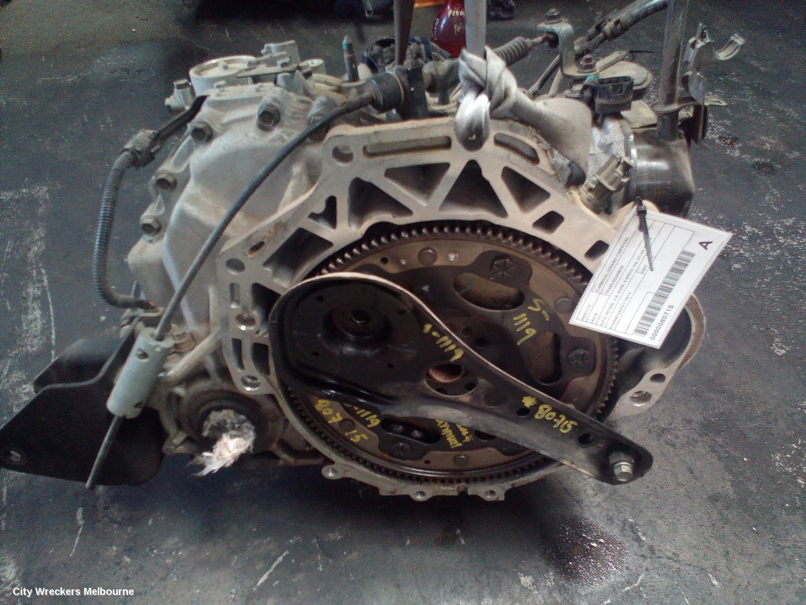 KIA CARNIVAL/GRAND CARNIVAL TRANS/GEARBOX, AUTO, PETROL, 3.8, G6DA, 5 SPEED, VQ, 01/2006 - 05/2010 - Image 1