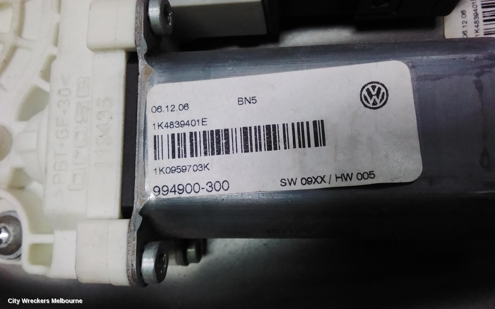 VOLKSWAGEN GOLF LEFT REAR WND REG/MOTOR, GEN 5 06/2004 - 02/2009 - Image 3