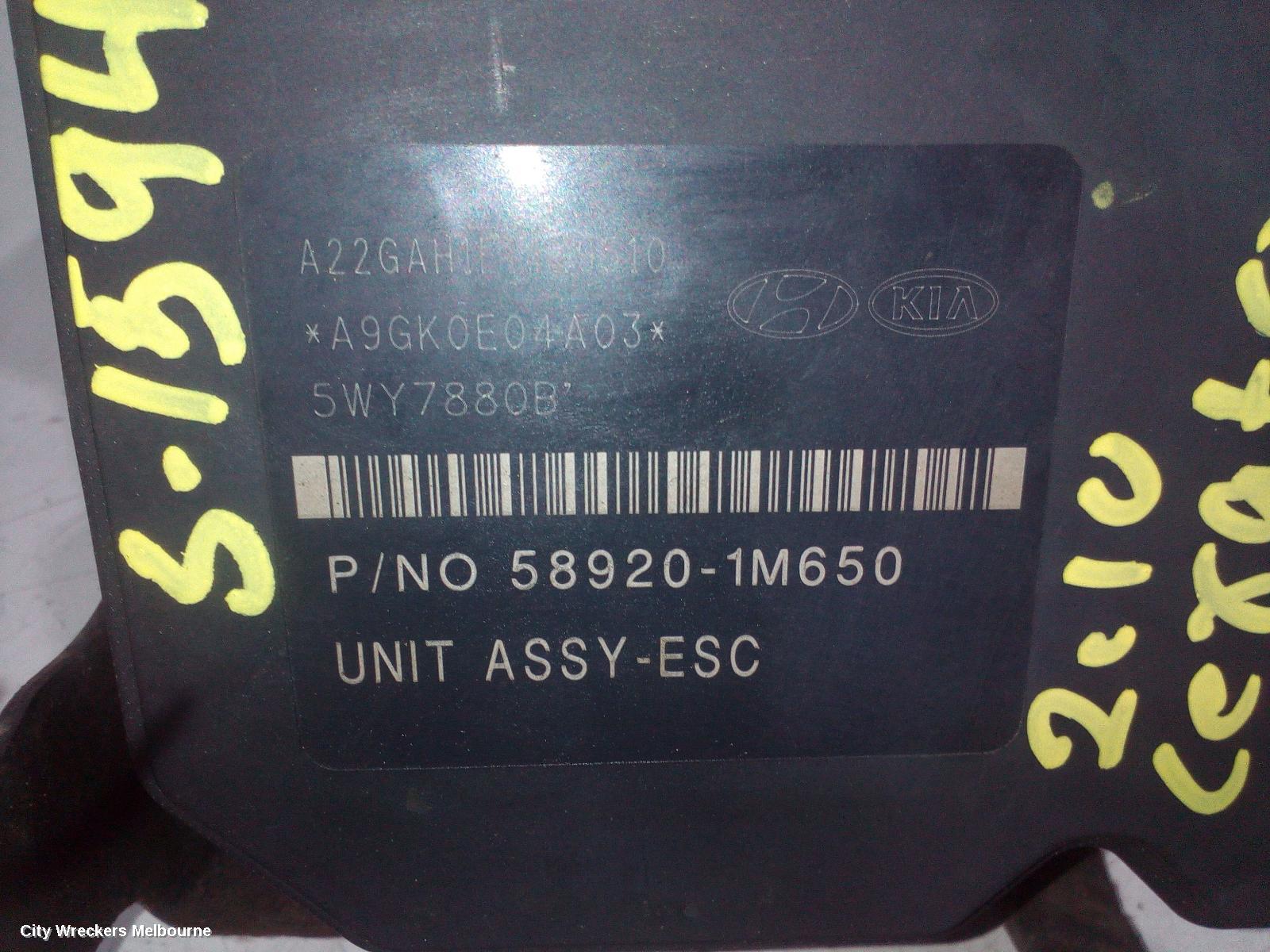 KIA CERATO ABS PUMP/MODULATOR, TD, COUPE/KOUP, 07/2009 - 03/2013 - Image 3