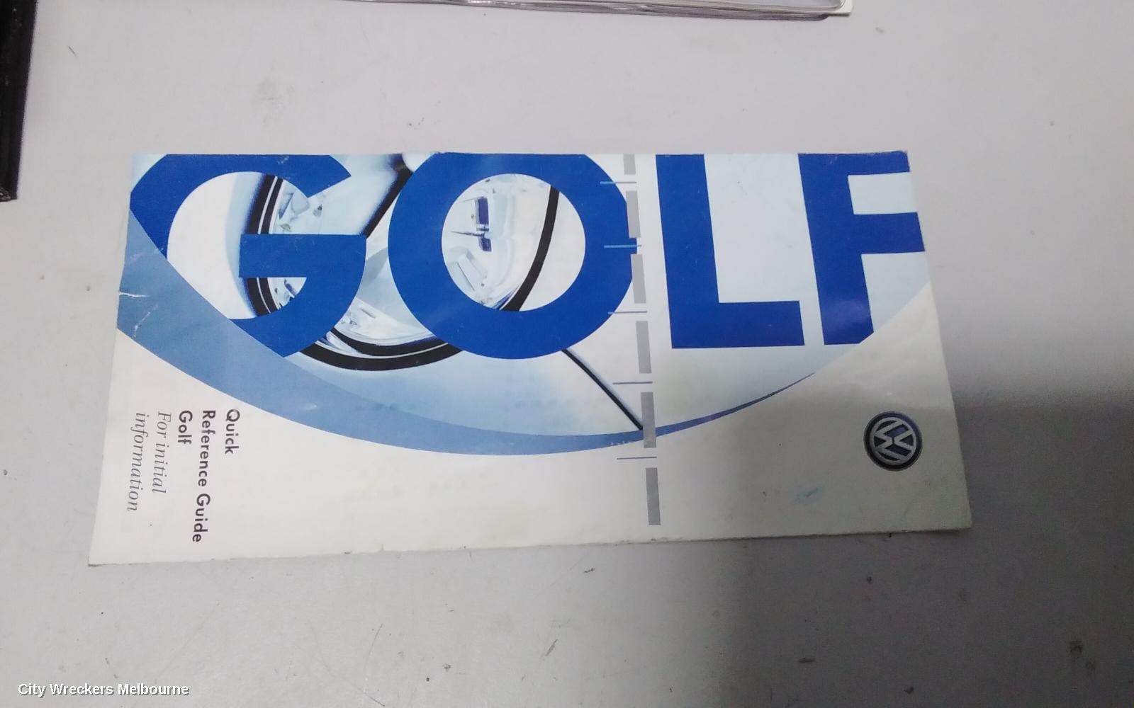 VOLKSWAGEN GOLF OWNERS HANDBOOK, GEN 4 09/1998 - 06/2004 - Image 2