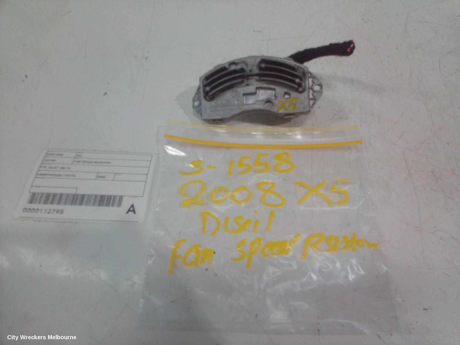 BMW X5 FAN SPEED RESISTOR, E70, 12/2006 - 08/2013 - Image 1