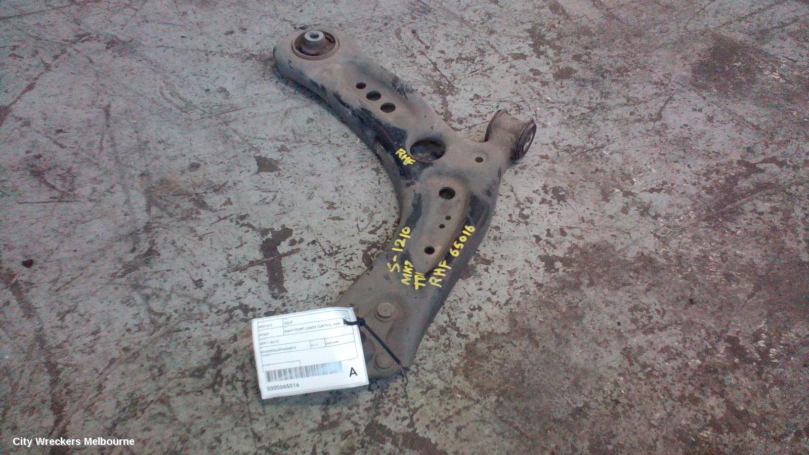VOLKSWAGEN GOLF RIGHT FRONT LOWER CONTROL ARM, GEN 7, 03/2013 ONWARDS - Image 2