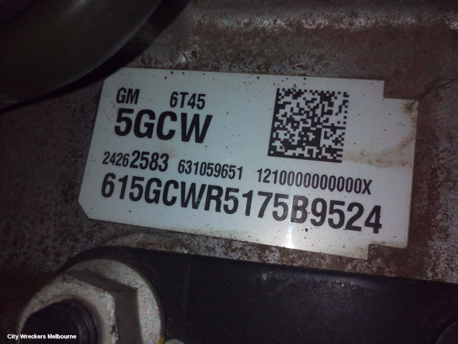 HOLDEN CAPTIVA TRANS/GEARBOX, AUTO, FWD, PETROL, 2.4, 5GCW TAG (GEN 2), CG, 08/2012 - 06/2018 - Image 2
