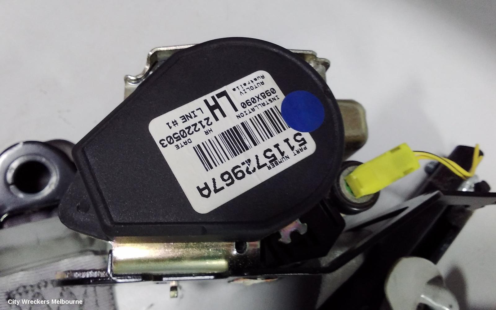TOYOTA CAMRY SEATBELT/STALK, LH FRONT, SEAT BELT ONLY, BLACK, SK36, 08/2002 - 05/2006 - Image 2