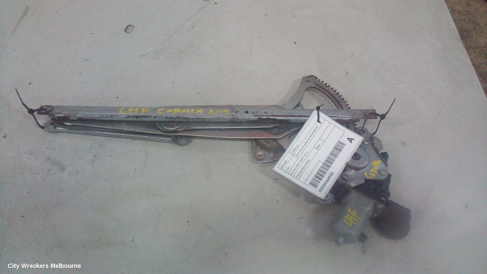 TOYOTA COROLLA LEFT FRONT WINDOW REG/MOTOR, ZRE152/20153R, 03/2007 - 10/2013 - Image 2