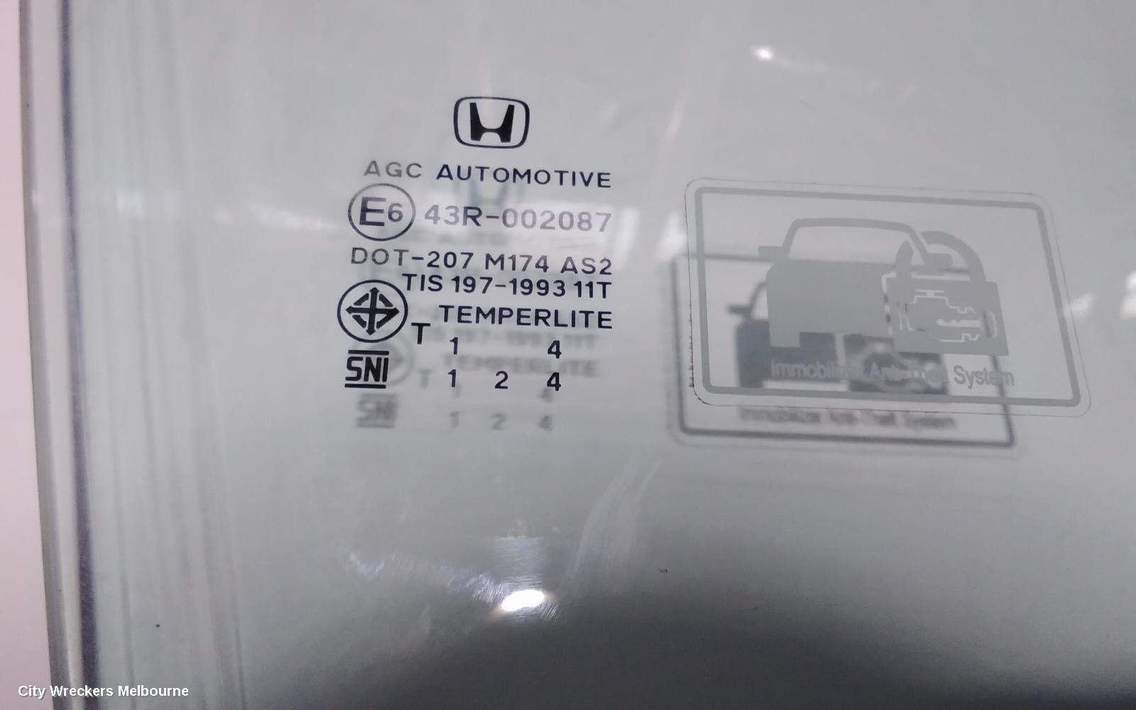 HONDA HRV RIGHT FRONT DOOR WINDOW, RU, 12/2014 - 10/2021 - Image 2