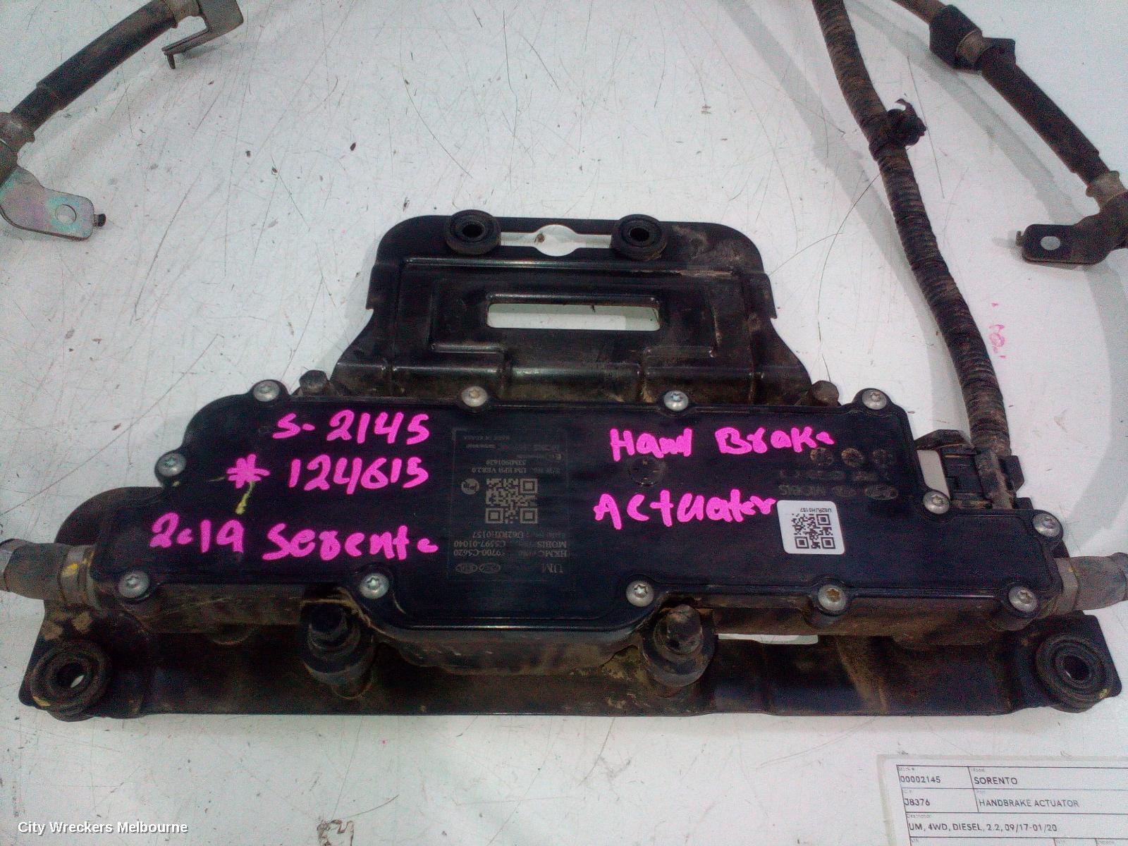 KIA SORENTO HANDBRAKE ACTUATOR, UM, 4WD, DIESEL, 2.2, 09/2017 - 01/2020 - Image 3
