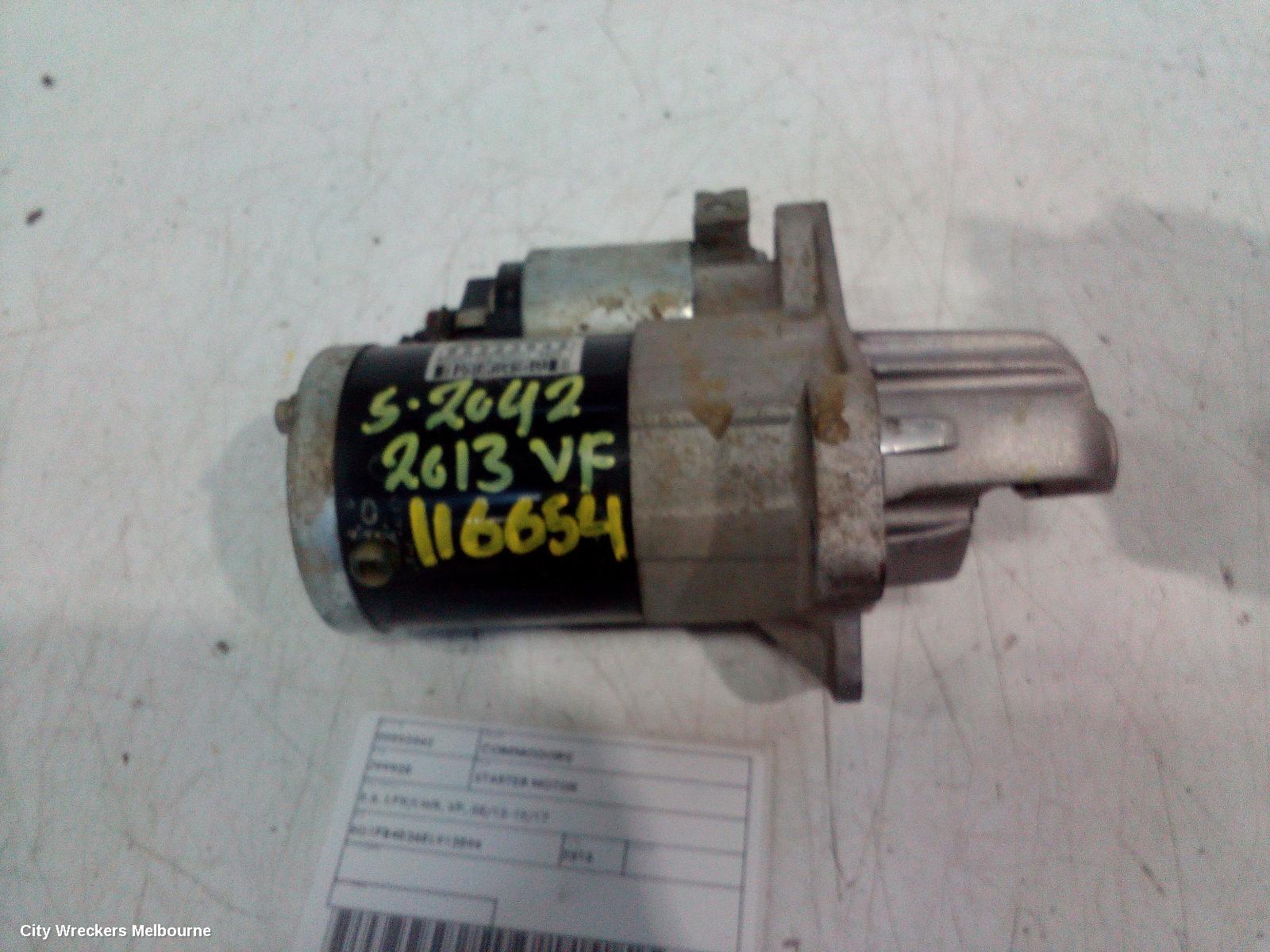 HOLDEN COMMODORE STARTER, 3.6, LFX/LWR, VF, 05/2013 - 12/2017 - Image 1