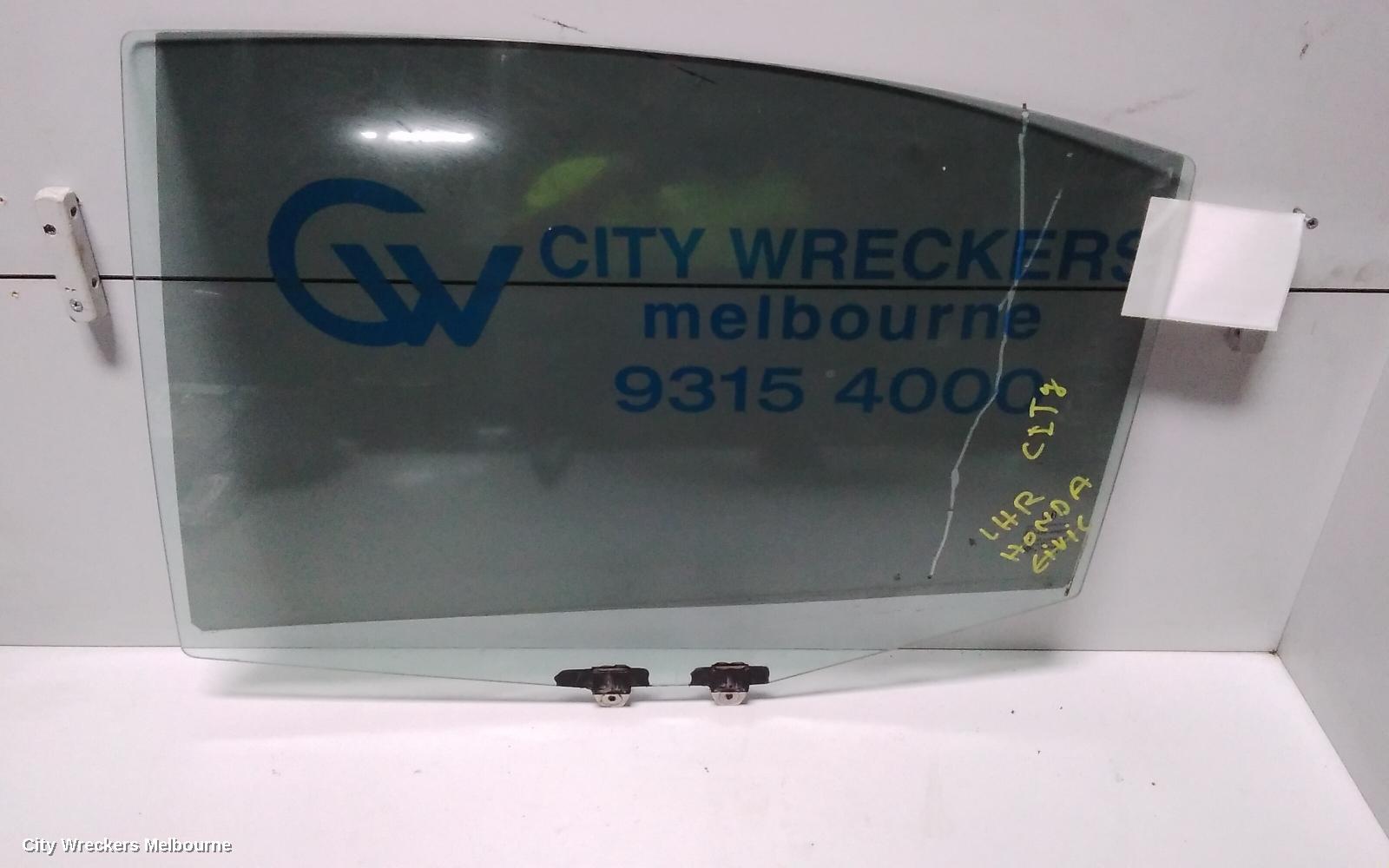 HONDA CITY LEFT REAR DOOR WINDOW, GM6, 01/2014 - 09/2020 - Image 1