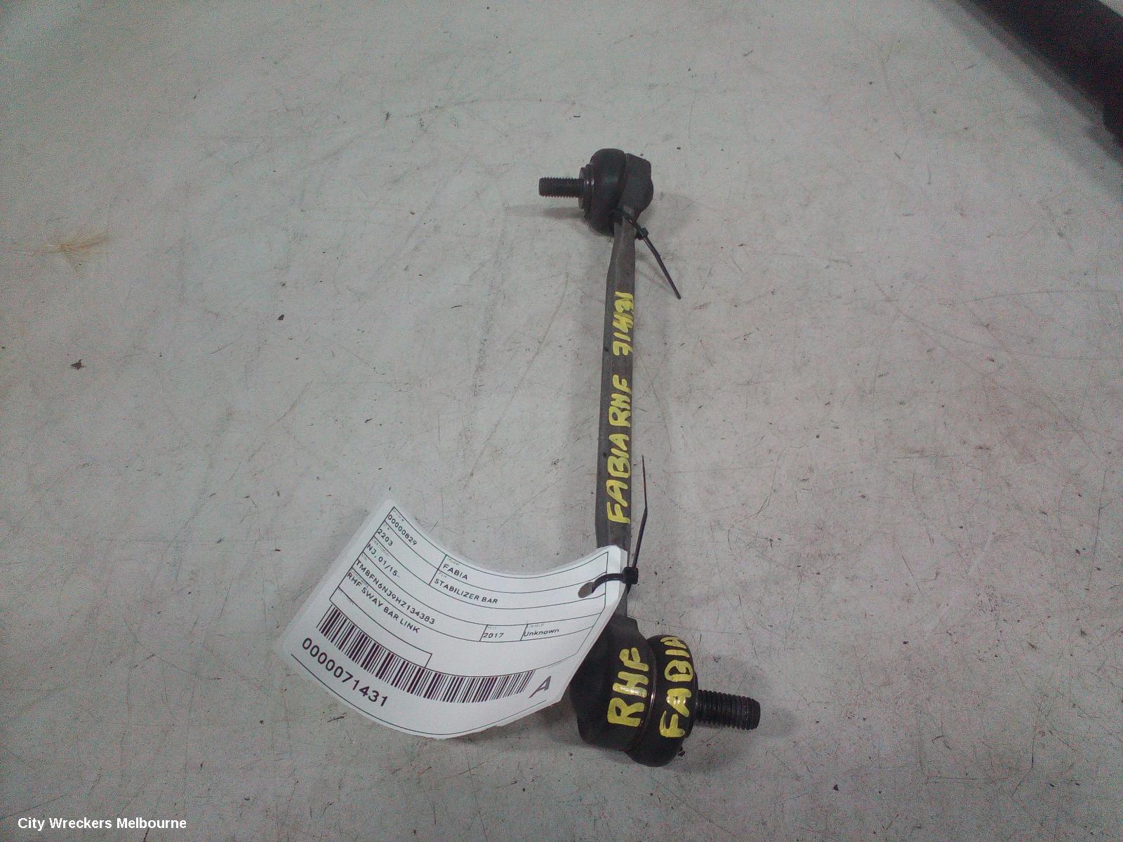 SKODA FABIA STABILISER BAR, NJ, 01/2015 - 08/2021 - Image 1