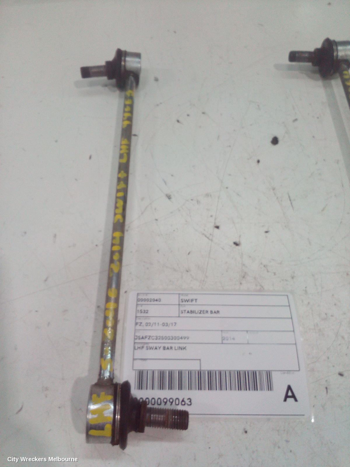 SUZUKI SWIFT STABILISER BAR, FZ, 02/2011 - 03/2017 - Image 1