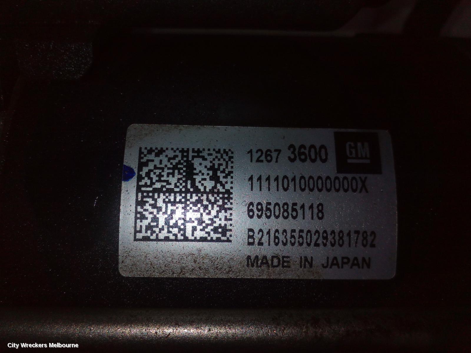 HOLDEN ASTRA STARTER, PETROL, 1.4, TURBO, BK-BL, 09/2016 - 12/2020 - Image 2