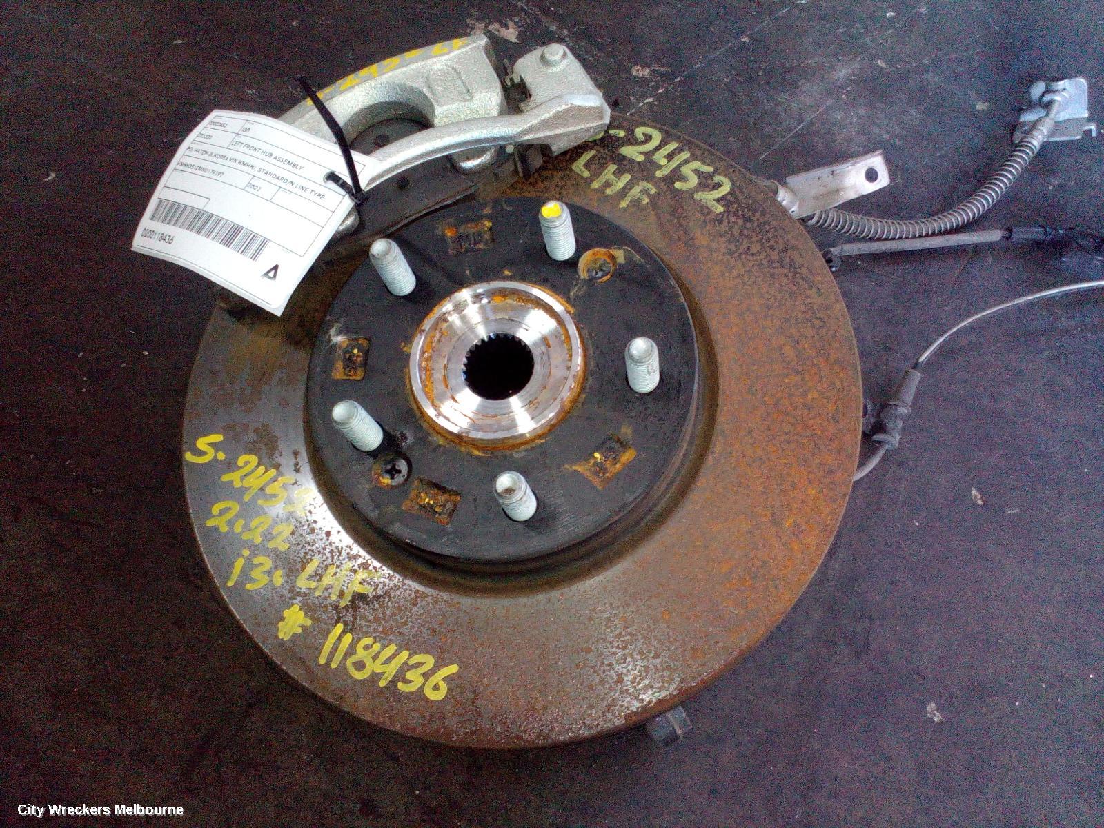 HYUNDAI I30 LEFT FRONT HUB ASSEMBLY, PD, HATCH (S.KOREA VIN KMHH), STANDARD/N LINE TYPE, 04/2021 ONWARDS - Image 2