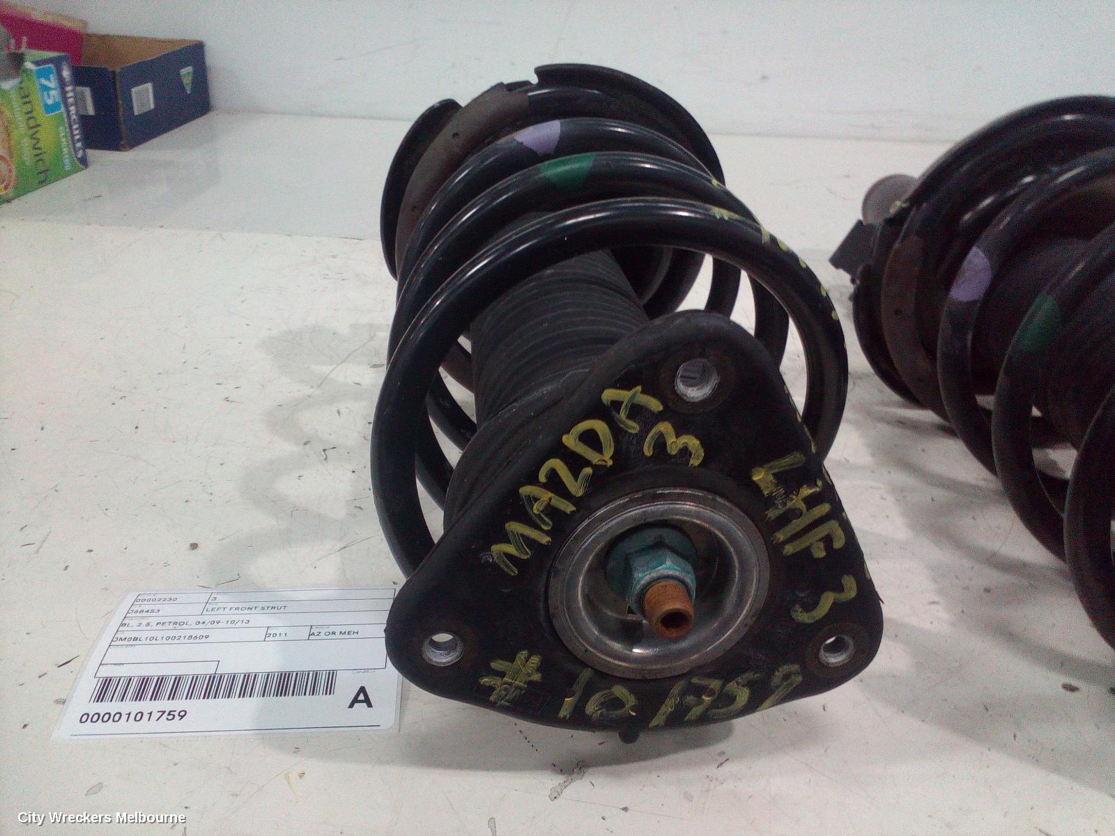 MAZDA 3 LEFT FRONT STRUT, BL, 2.5, PETROL, 04/2009 - 10/2013 - Image 2