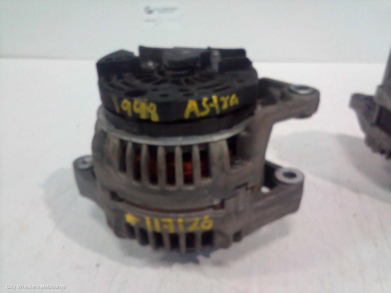 HOLDEN ASTRA ALTERNATOR, TS, 1.8, BOSCH W/0 CLUTCH, (NO PLUG TYPE), 09/1998 - 10/2006 - Image 1