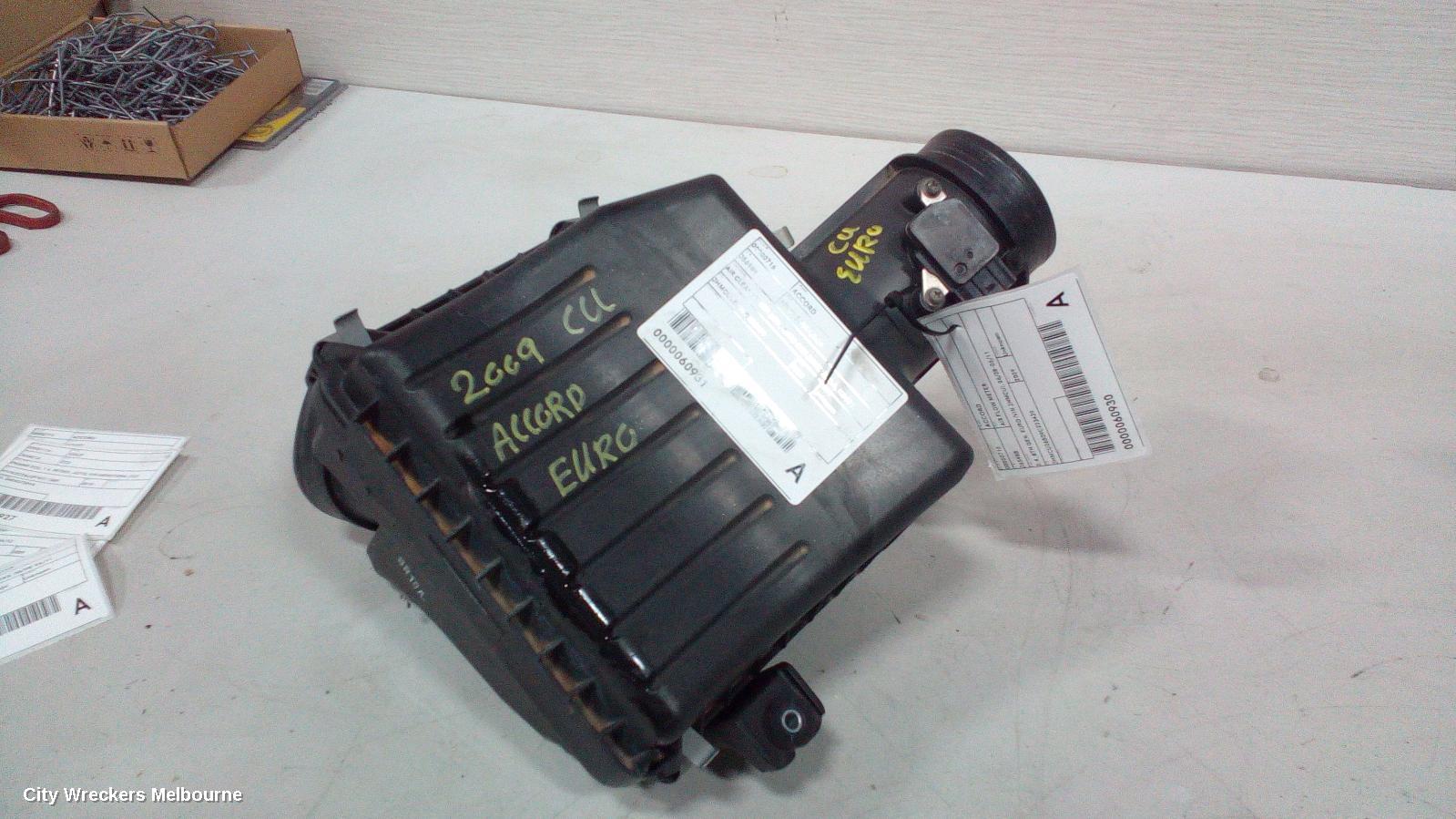 HONDA ACCORD AIR CLEANER/BOX, AIR CLEANER, 8TH GEN, EURO (VIN JHMCU), 2.4, K24Z3, 06/2008 - 12/2015 - Image 1