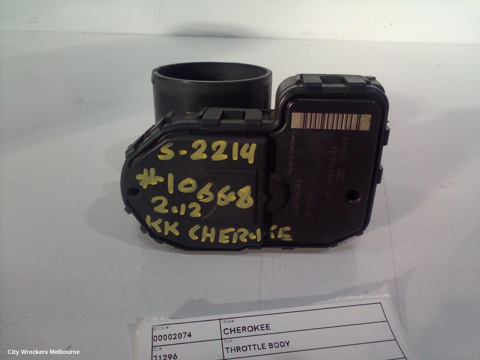 JEEP CHEROKEE THROTTLE BODY, 3.7, PETROL, KK, 11/2007 - 10/2012 - Image 2