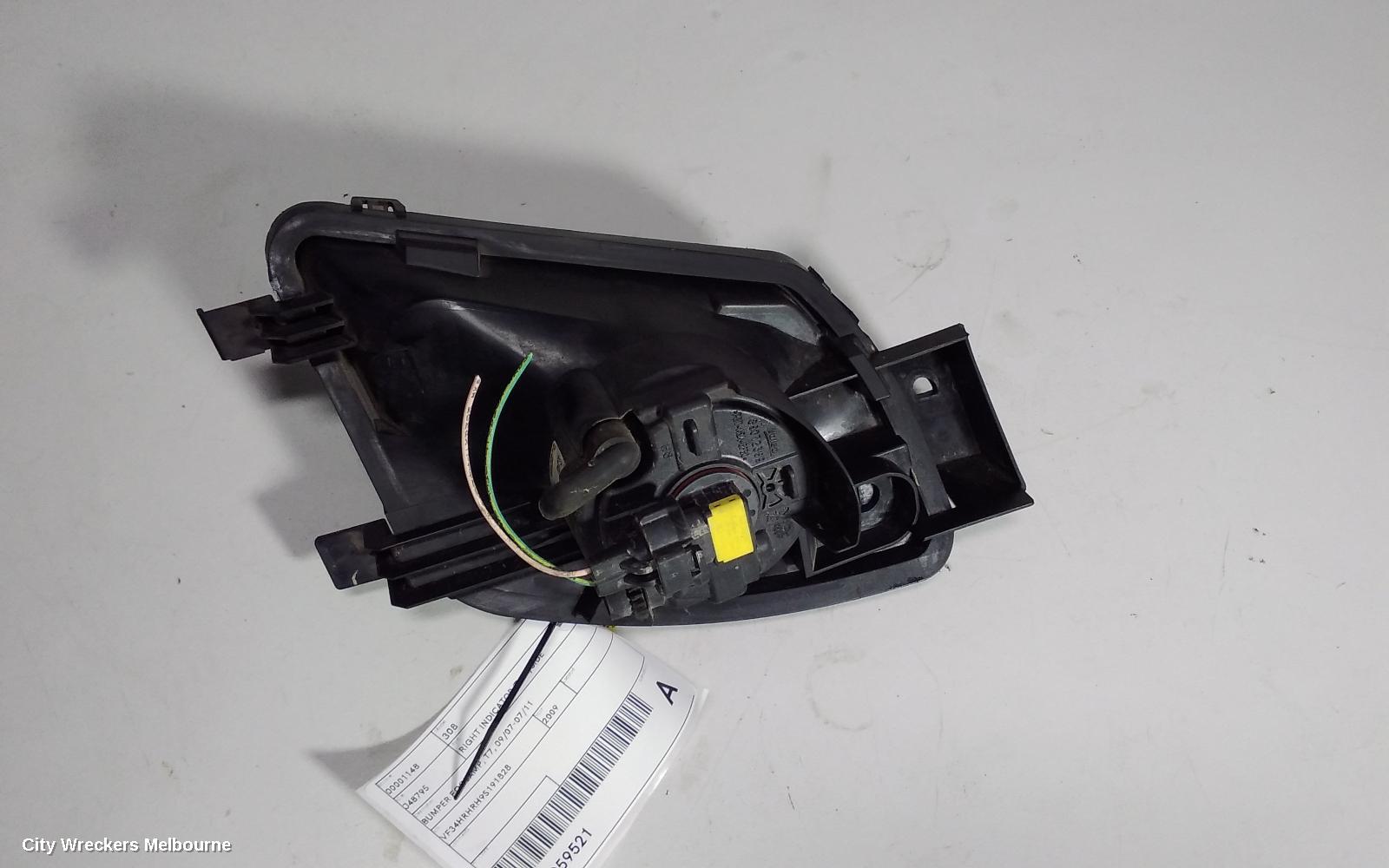 PEUGEOT 308 RIGHT INDICATOR/FOG/SIDE, BUMPER FOGLAMP, T7, 09/2007 - 07/2011 - Image 3