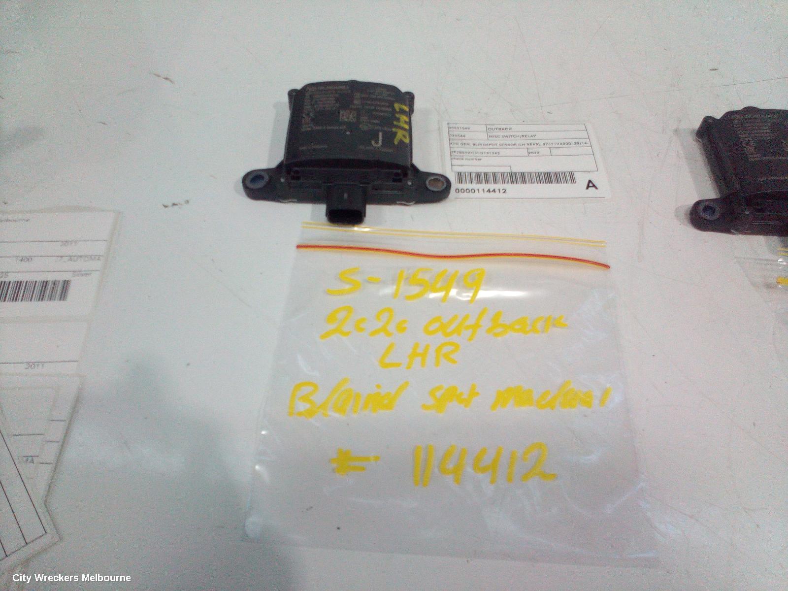 SUBARU OUTBACK REVERSE CAMERA, BLIND SPOT MONITOR SENSOR (LH REAR BEHIND BUMPER), 87611VA031, 6TH GEN, 08/2014 - 12/2020 - Image 3