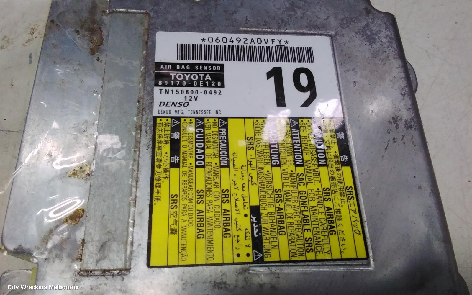 TOYOTA KLUGER AIRBAG MODULE/SENSOR, MODULE, GSU50/GSU55, 12/2013 - 02/2021 - Image 2