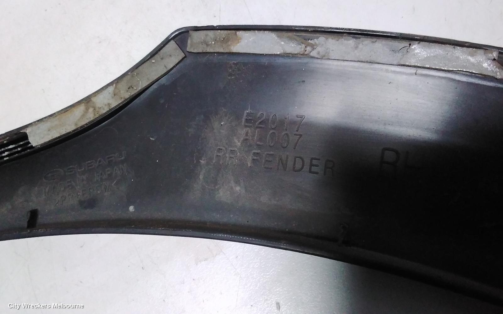 SUBARU OUTBACK WHEEL ARCH FLARE, 6TH GEN, RH REAR, ON BODY, 08/2014 ONWARDS - Image 3