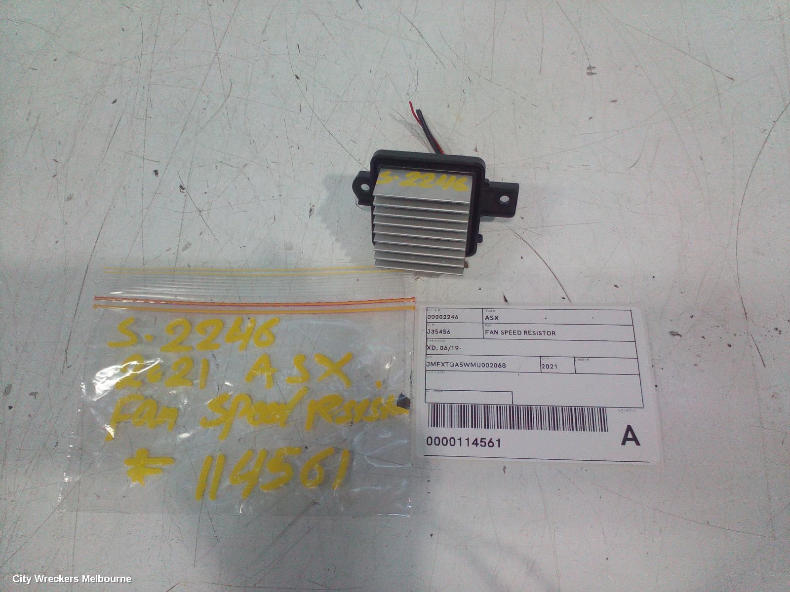MITSUBISHI ASX FAN SPEED RESISTOR, XD, 06/2019 ONWARDS - Image 2