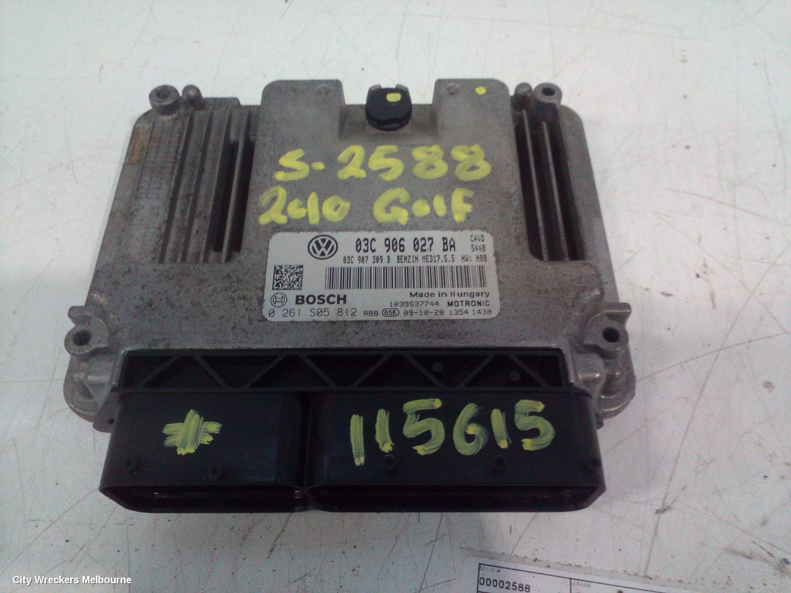 VOLKSWAGEN GOLF ECU, ENGINE ECU, 1.4, PETROL, CAVD CODE, ECU ONLY, GEN 6, 10/2008 - 01/2016 - Image 2