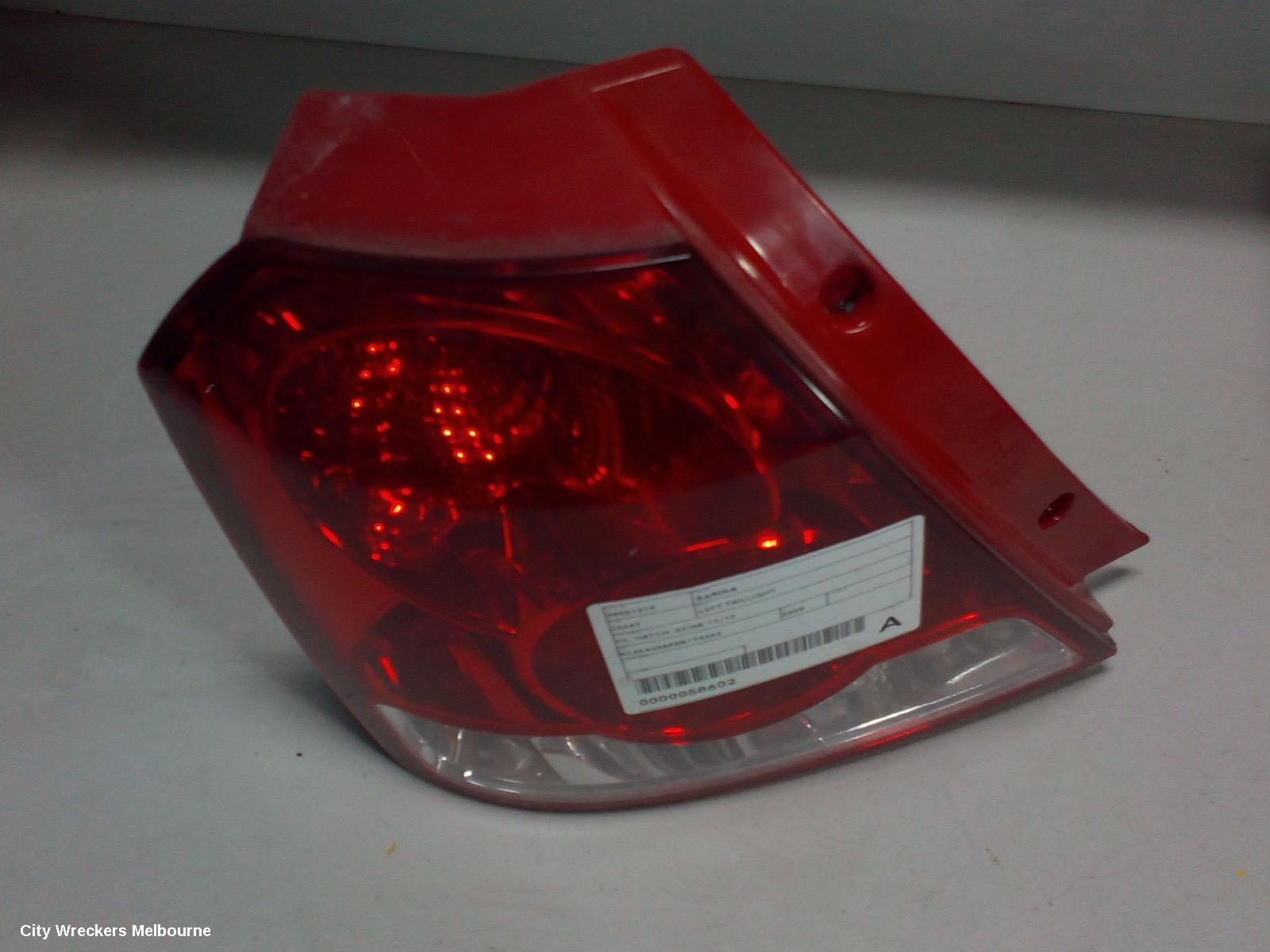 HOLDEN BARINA LEFT TAILLIGHT, TK, HATCH, 07/2008 - 12/2012 - Image 3